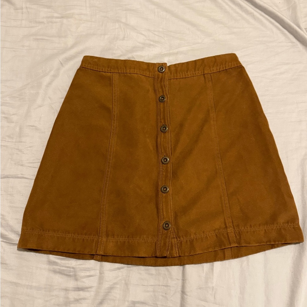 Hollister Button-Front Brown Women's Skirt